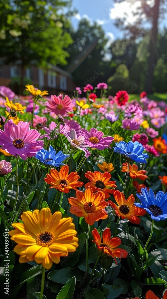 Vivid spring hues clash with somber winter shades in a seasonal showdown of color contrasts