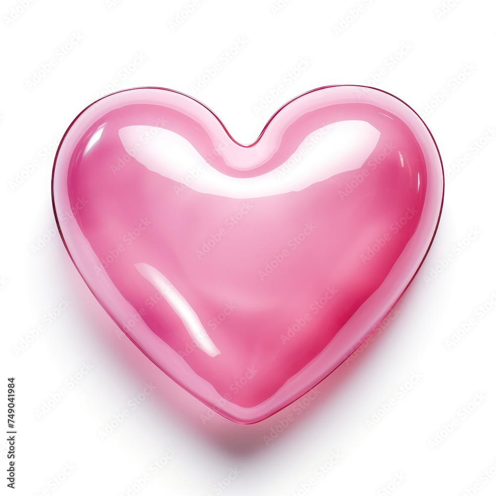 a pink heart shaped object a pink heart shaped object