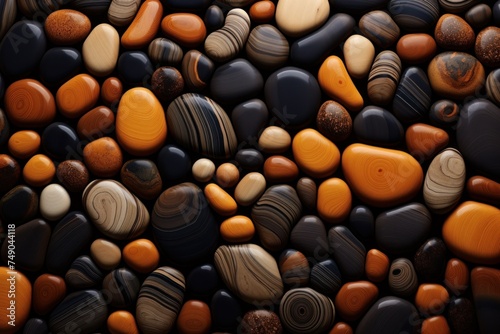 a group of rocks with different colors