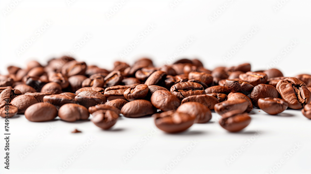 Wallpaper with coffee beans