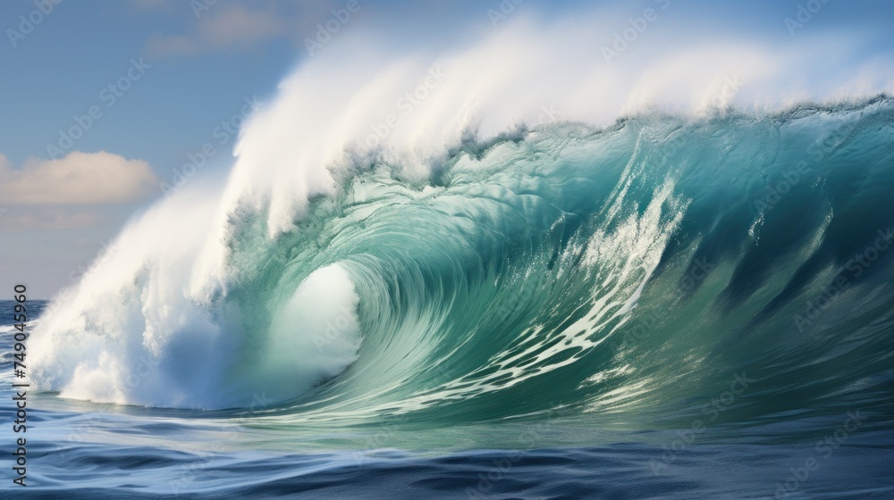 a large wave in the ocean a large wave in the ocean