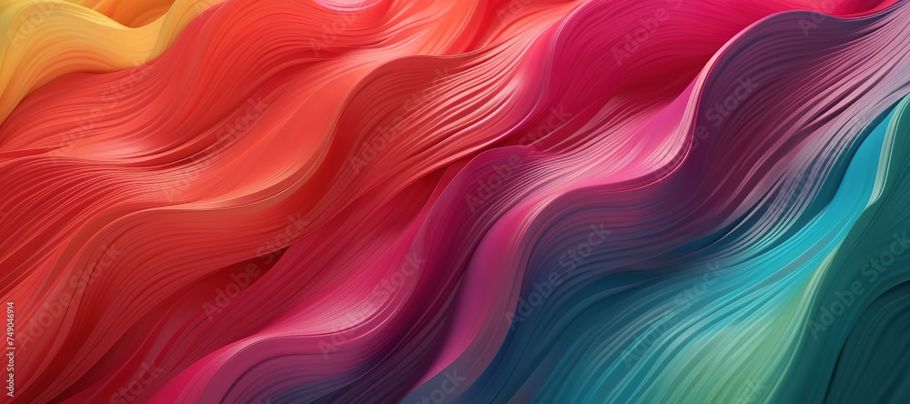 Obraz premium colorful wave pattern, gradation 122