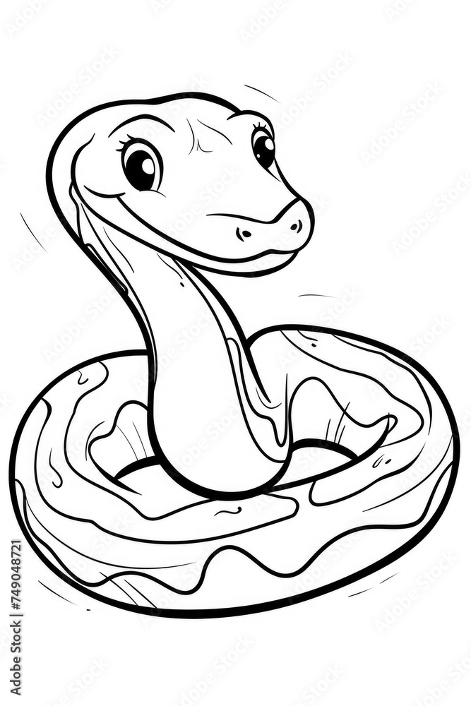 Top 25 Free Printable Snake Coloring Pages Online Stock Illustration ...