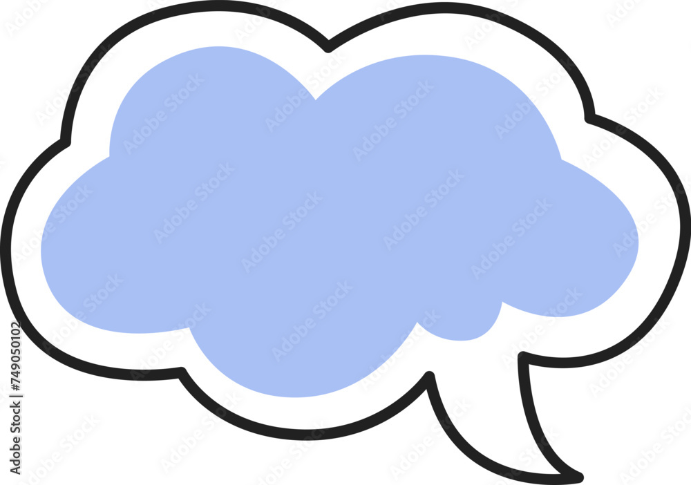 Speech Bubble Cloud Doodle Speech Bubble Cloud Doodle
