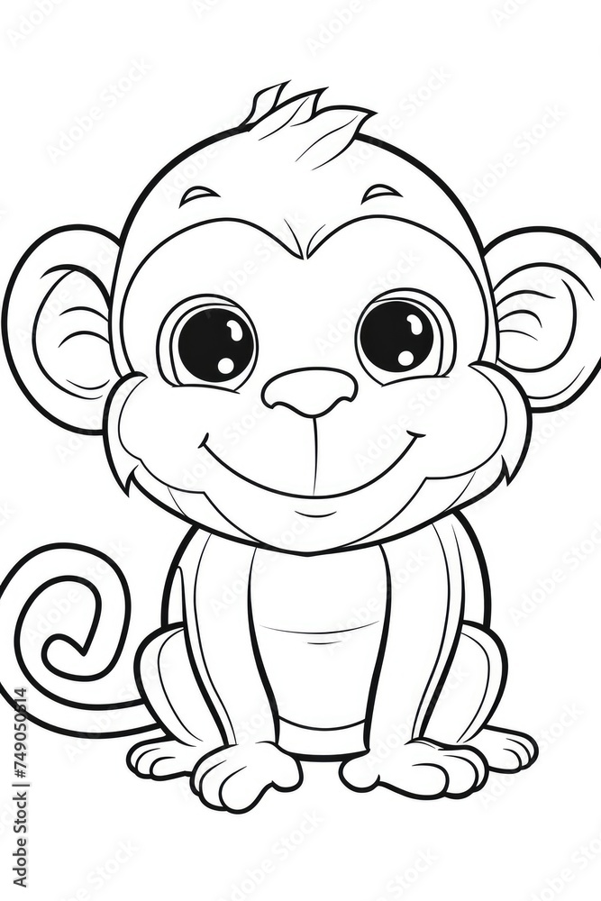Monkey Coloring Pages Monkey Coloring Pages