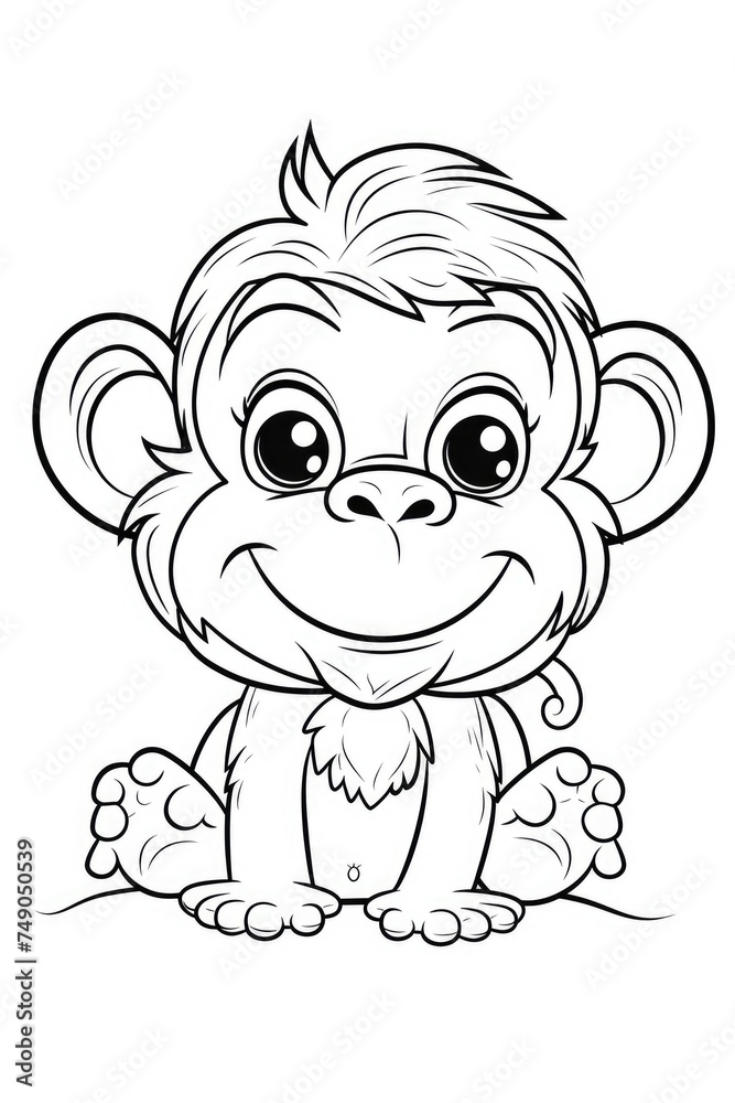 Monkey Coloring Pages Monkey Coloring Pages