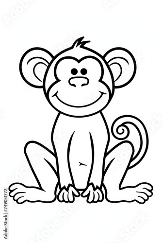 Coloring Pages of Monkeys Printable