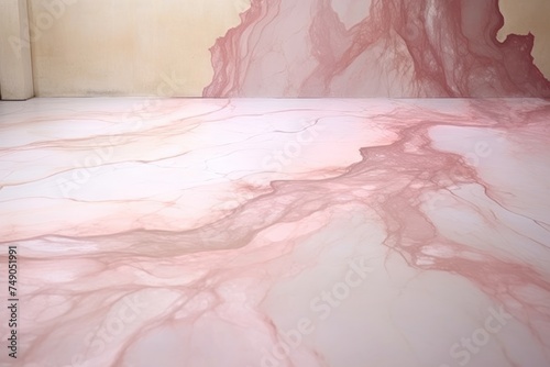 High resolution pink marble floor texture, in the style of shaped canvas