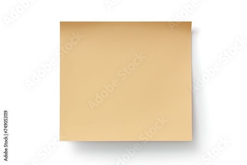 Khaki blank post it sticky note isolated on white background  © GalleryGlider