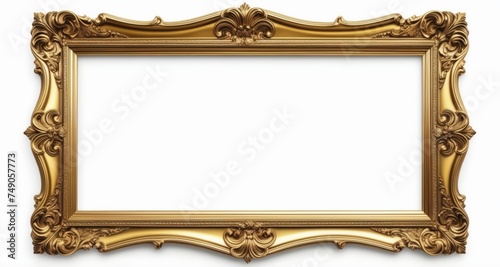  Golden frame, blank canvas, endless possibilities