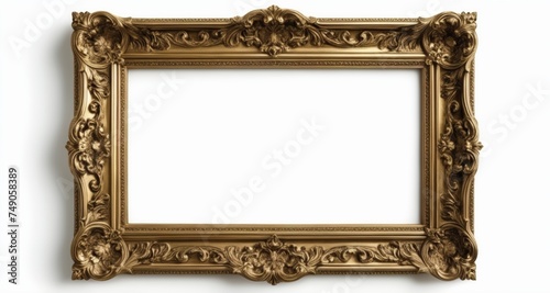  Elegant gold-framed mirror, perfect for a luxurious interior