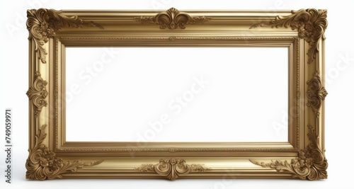 Elegant gold-framed mirror, perfect for a luxurious interior