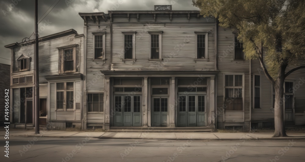  Abandoned charm - A weathered two-story house waits for a new story
