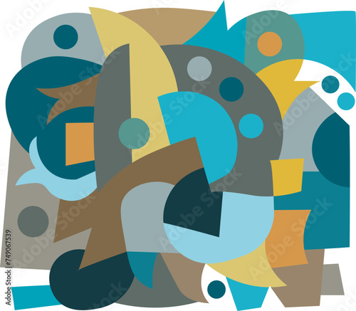 colorful abstract art for wall decoration