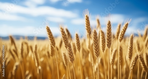  Bountiful Harvest - Golden Fields Under Blue Sky