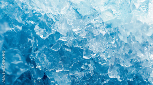 Padrão de gelo azul claro - Papel de parede