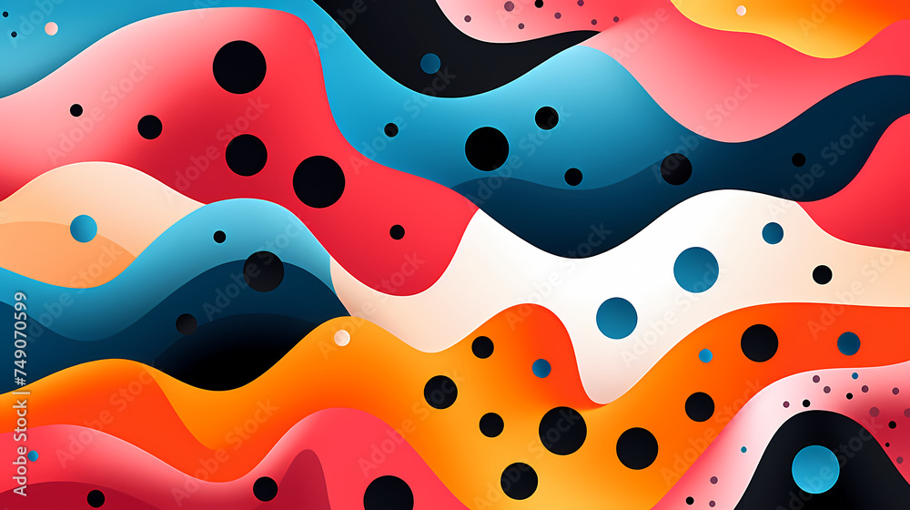 Colorful background with dots Colorful background with dots