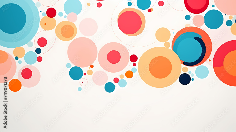 Colorful background with dots Colorful background with dots