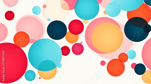 Colorful background with dots