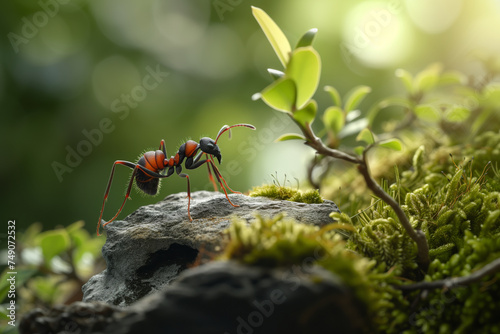 "Forest World: An Ant on a Stone"