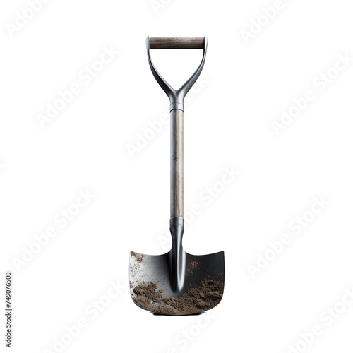 Shovel isolated on transparent background