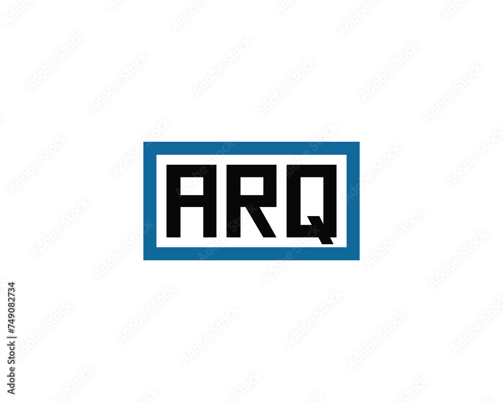 ARQ logo design vector template ARQ logo design vector template