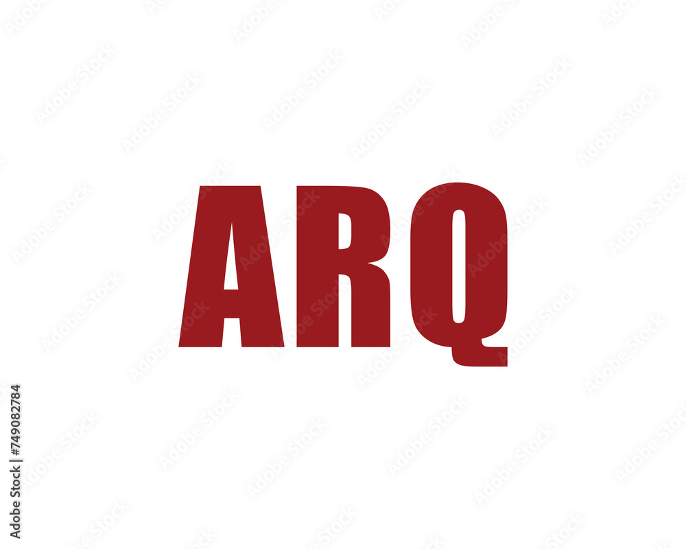ARQ logo design vector template ARQ logo design vector template