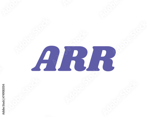 ARR Logo design vector template