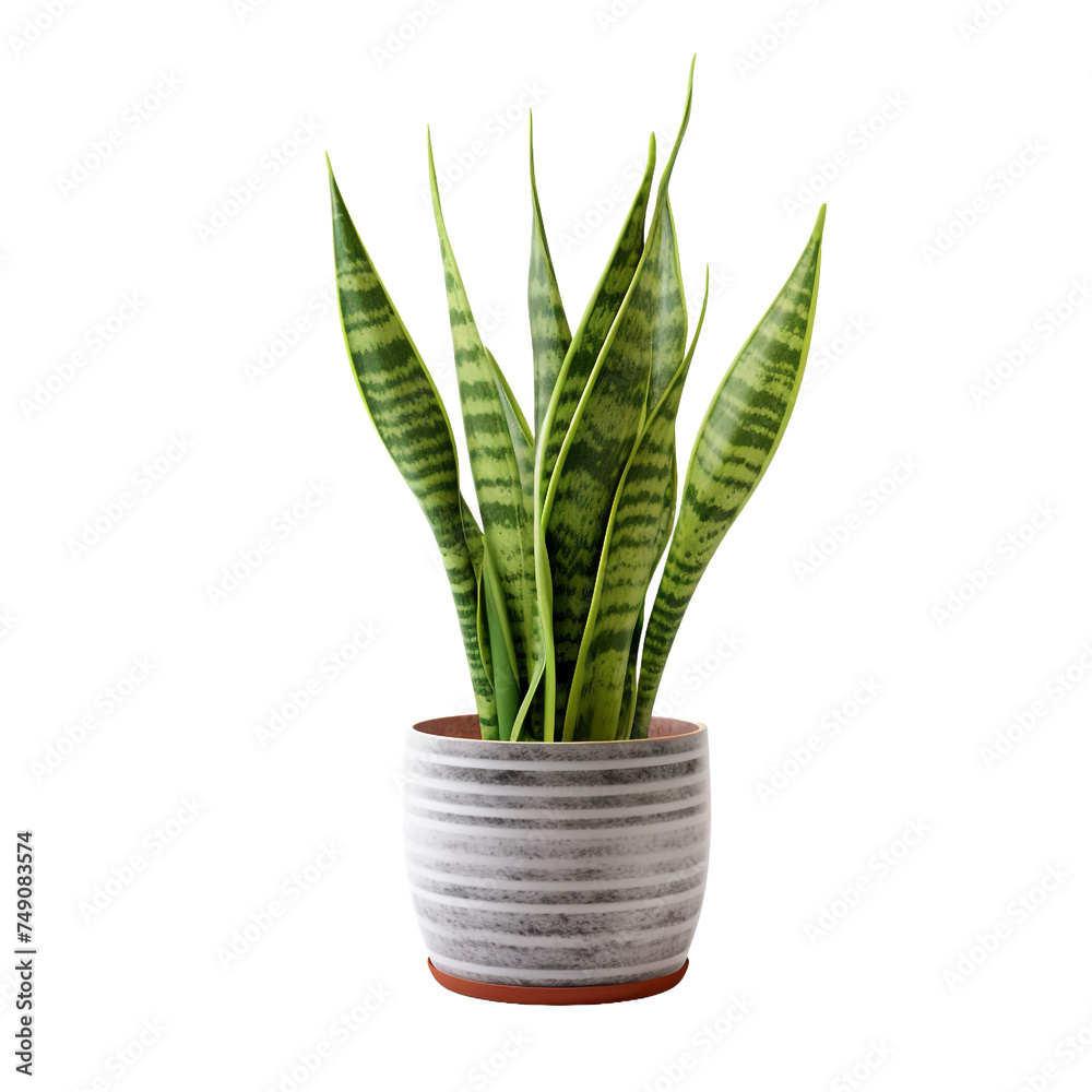 Snake Plant Sansevieria Trifasciata isolated on transparent background Snake Plant Sansevieria Trifasciata isolated on transparent background