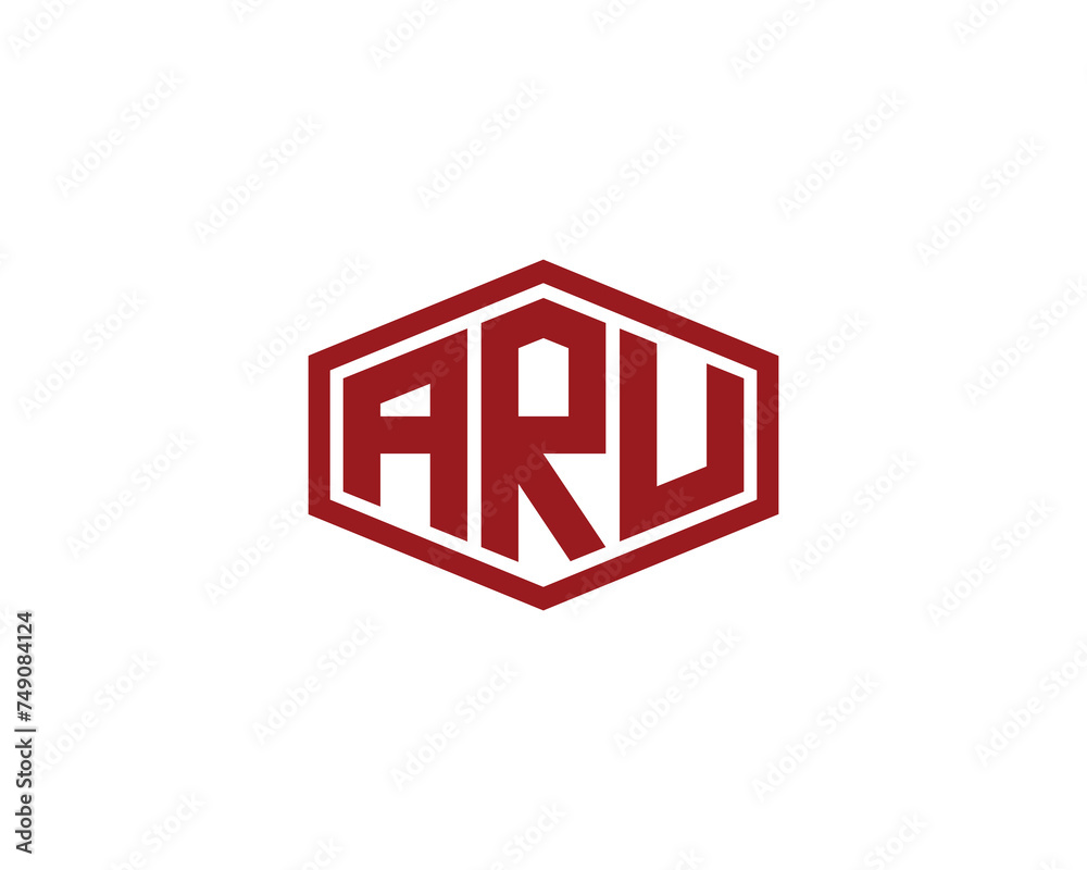 ARU logo design vector template ARU logo design vector template