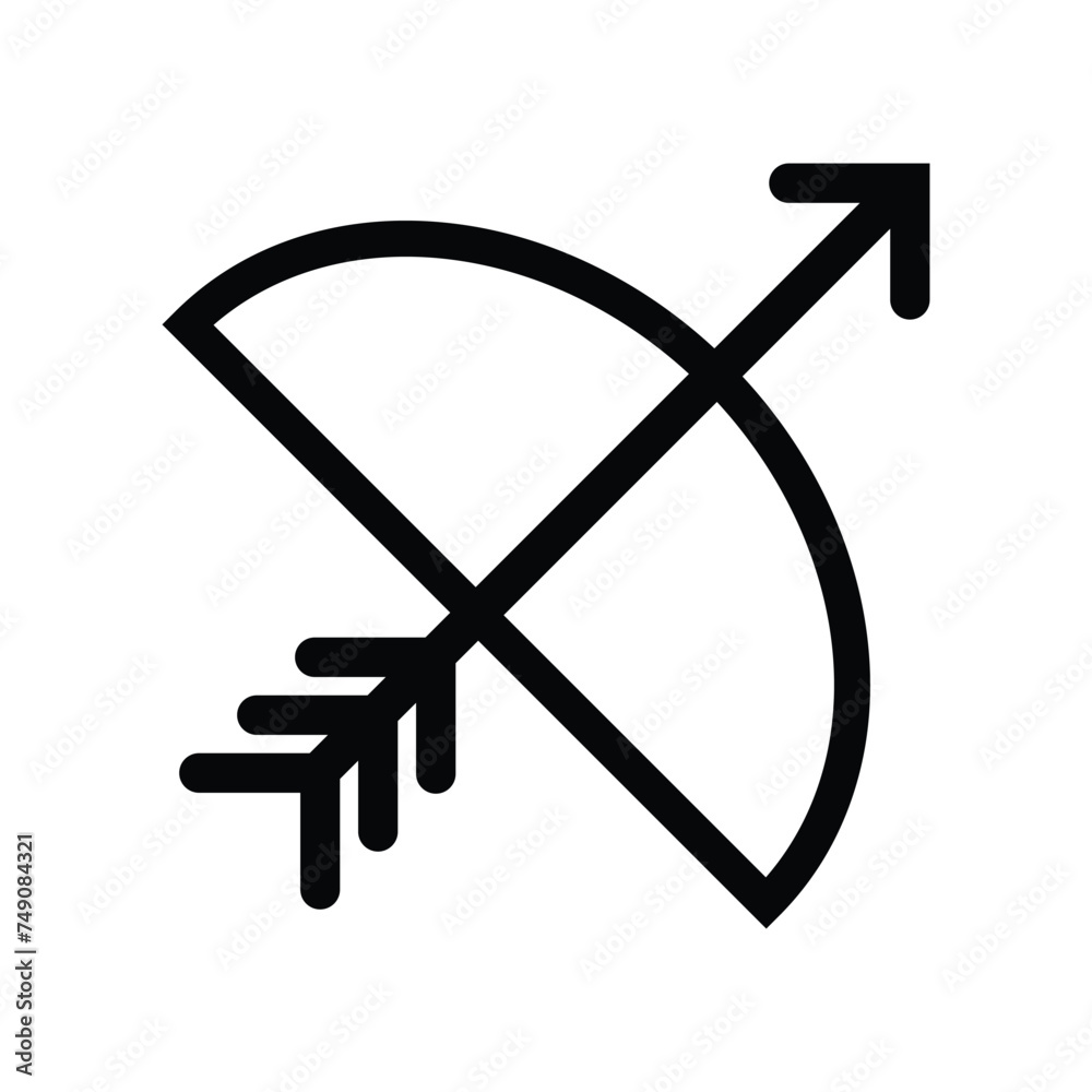 Sagittarius zodiac symbol icon vector Sagittarius zodiac symbol icon vector