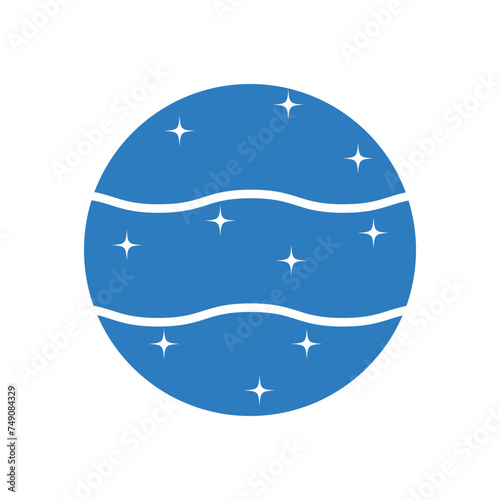Magic crystal ball icon vector