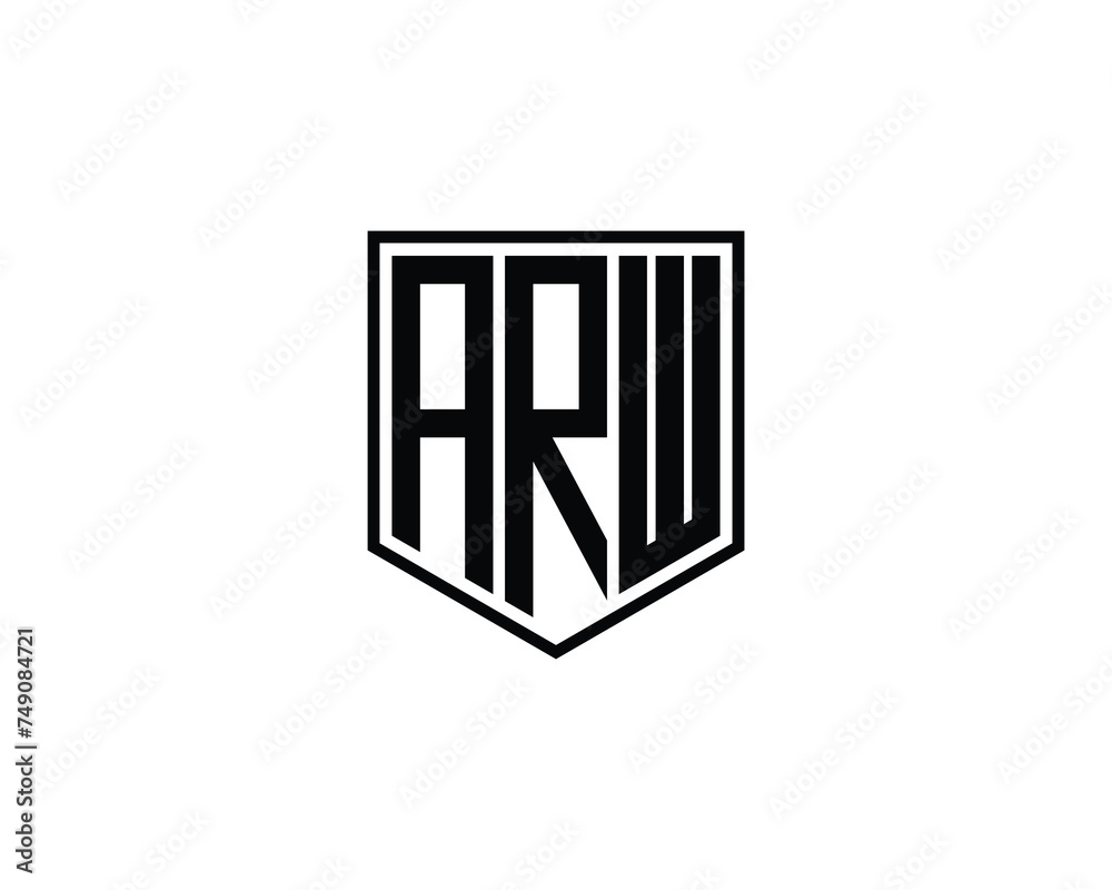 ARW Logo design vector template ARW Logo design vector template