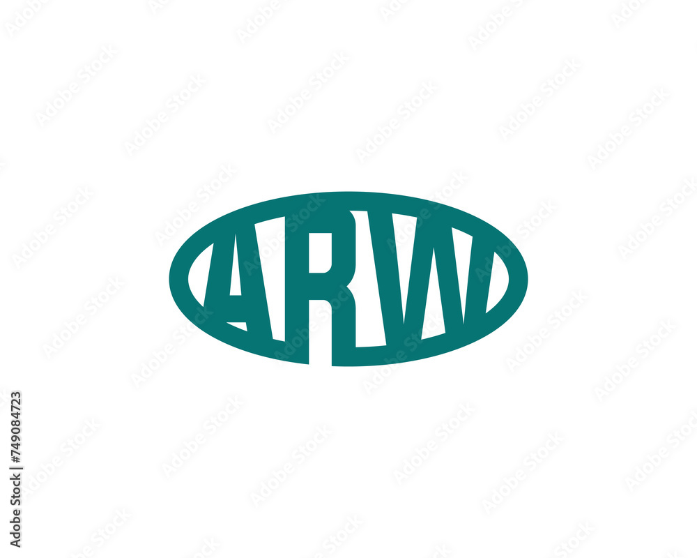 ARW Logo design vector template ARW Logo design vector template