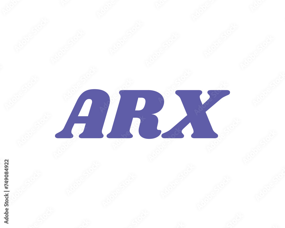 ARX Logo design vector template