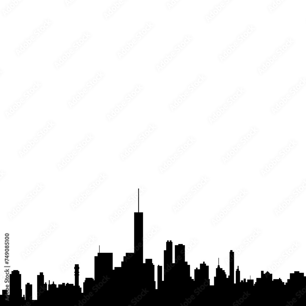 Fototapeta premium Building Silhouette Shape