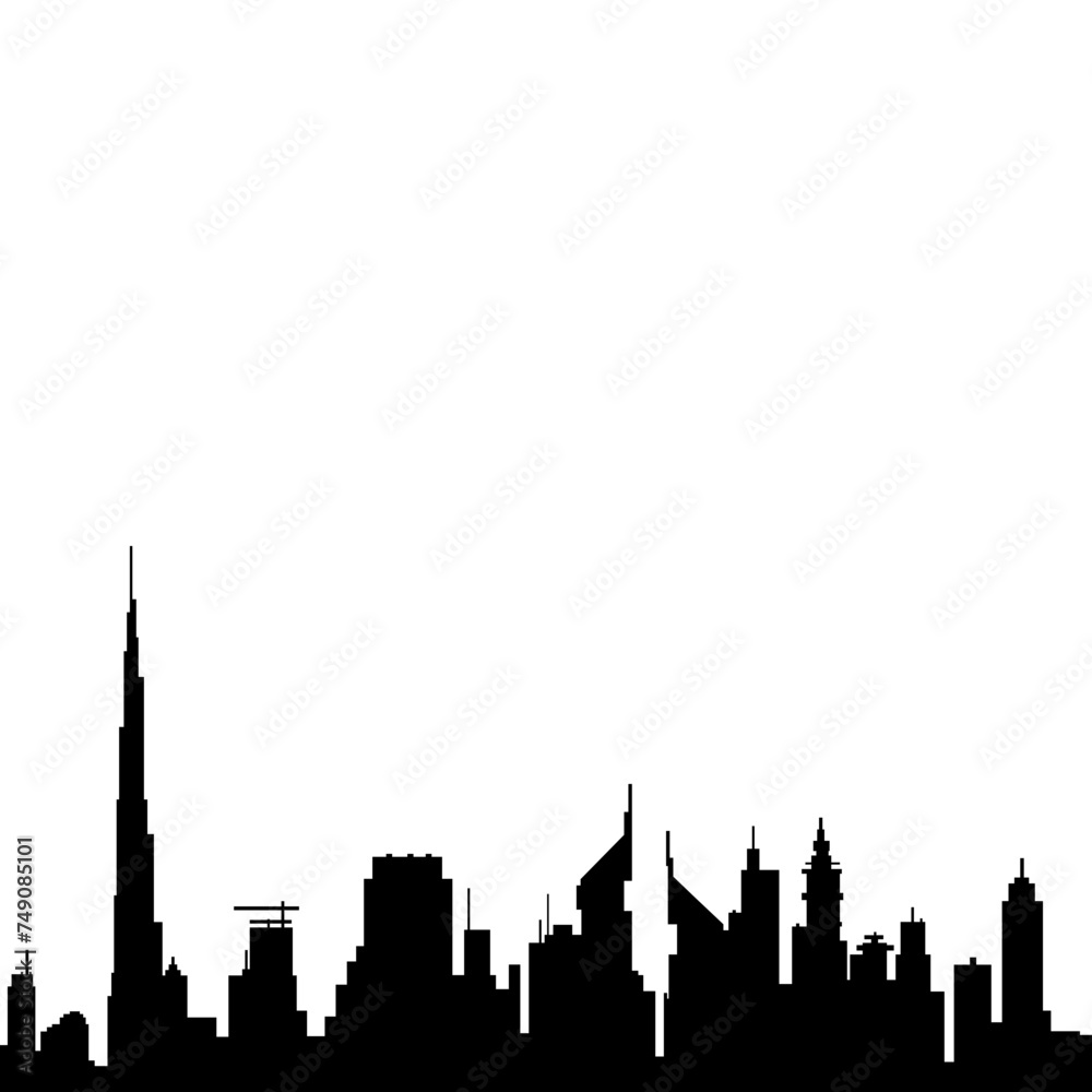 Obraz premium Building Silhouette Shape