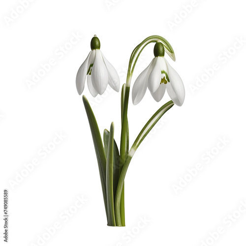 Snowdrop isolated on transparent background