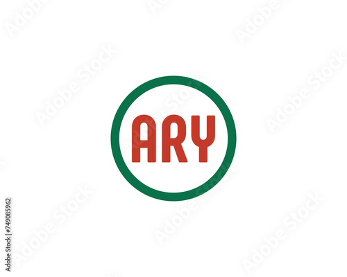 ARY Logo design vector template
