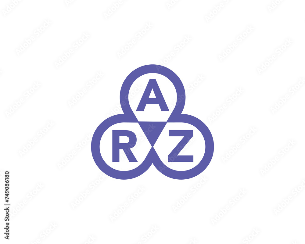 ARZ logo design vector template ARZ logo design vector template