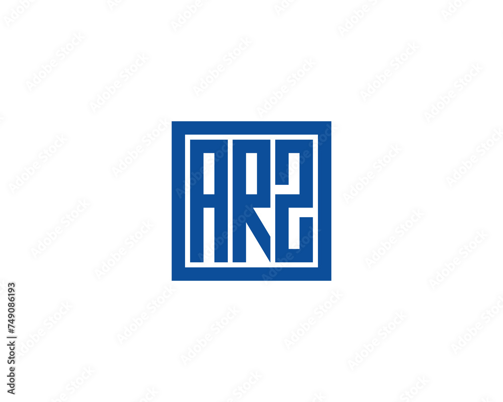 ARZ logo design vector template ARZ logo design vector template