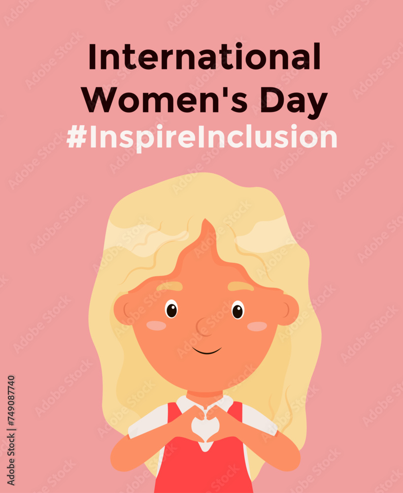 International women's day concept poster. International women's day concept poster.
