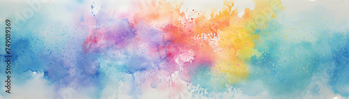 abstract watercolor background with dispersion, stars photo