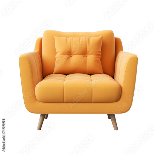 Sofa Chair isolated on transparent background