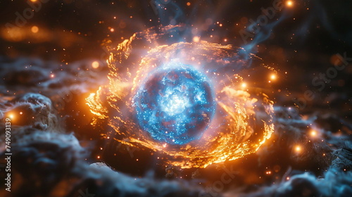 Lost in the Cosmos: A Lone Planet in Space, Swirling Beauty: A Gaseous Planet's Dance, 