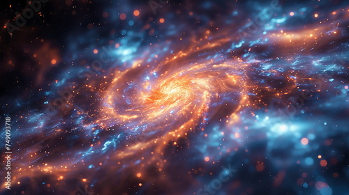 Swirling Galaxy in Deep Space
