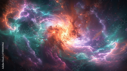 Swirling Galaxy in Deep Space