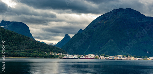 Åndalsnes town in Rauma Municipality Møre og Romsdal county, Norway