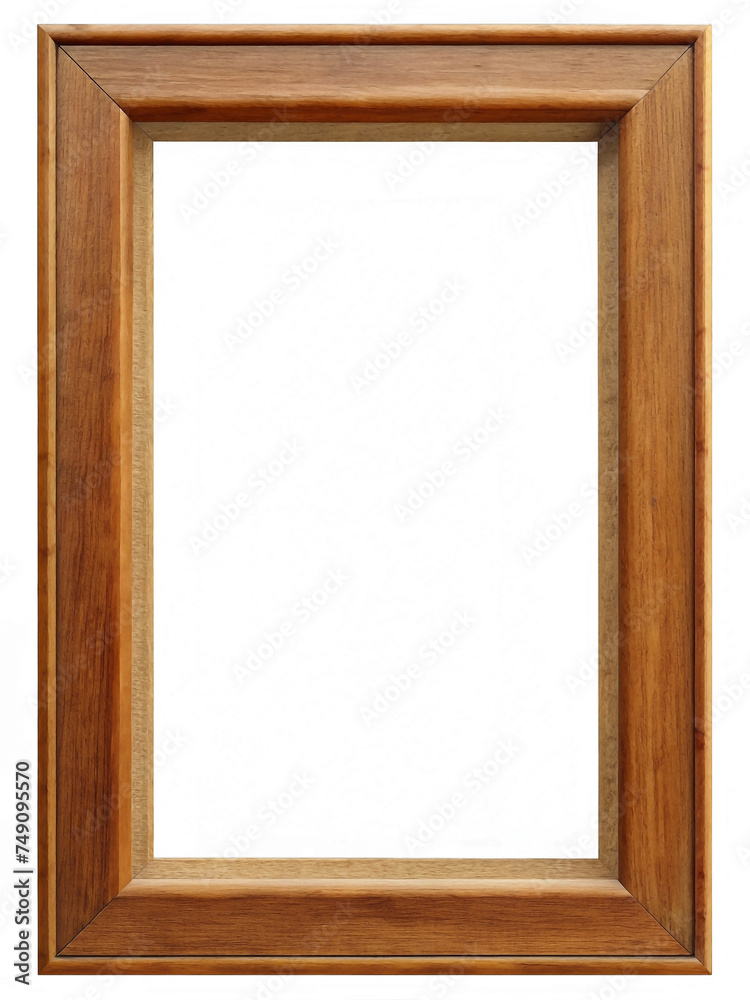 Wooden frame isolated on transparent background Wooden frame isolated on transparent background