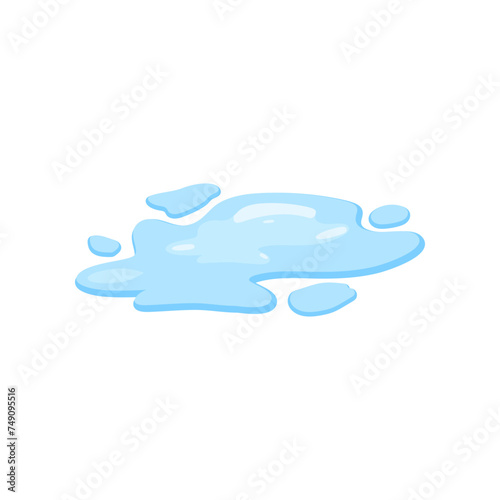 Water spill vector illustration isolated on white background